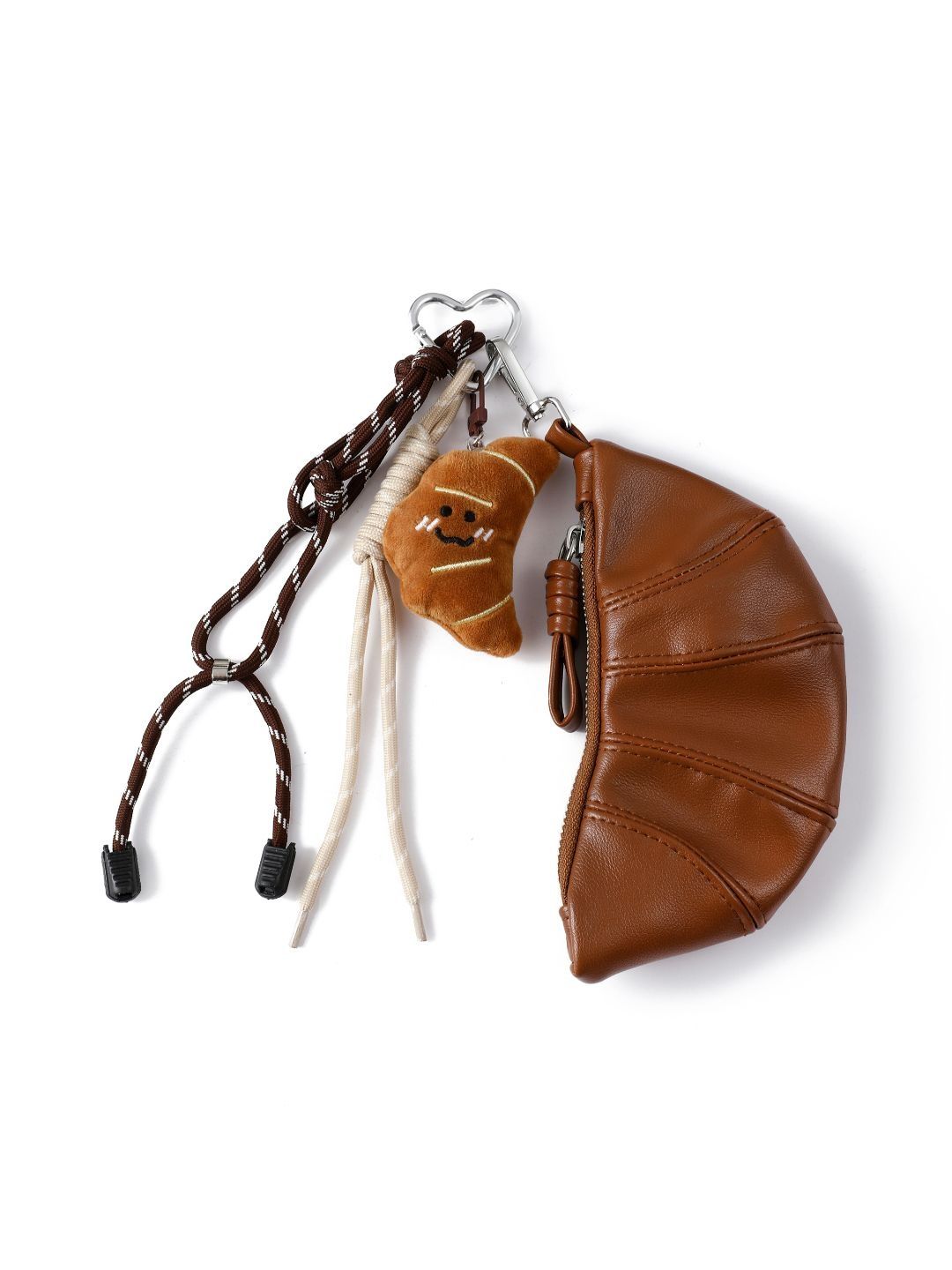SALTY Croissant With Mini Pouch Bag Charm