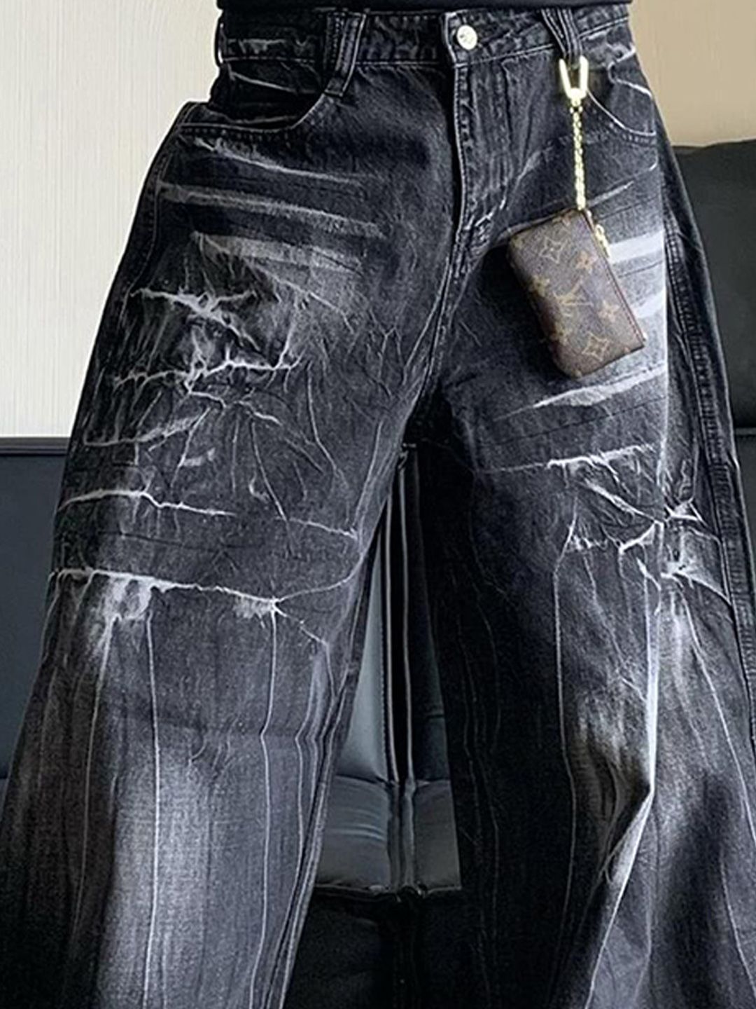 Men Wide Leg Jeans