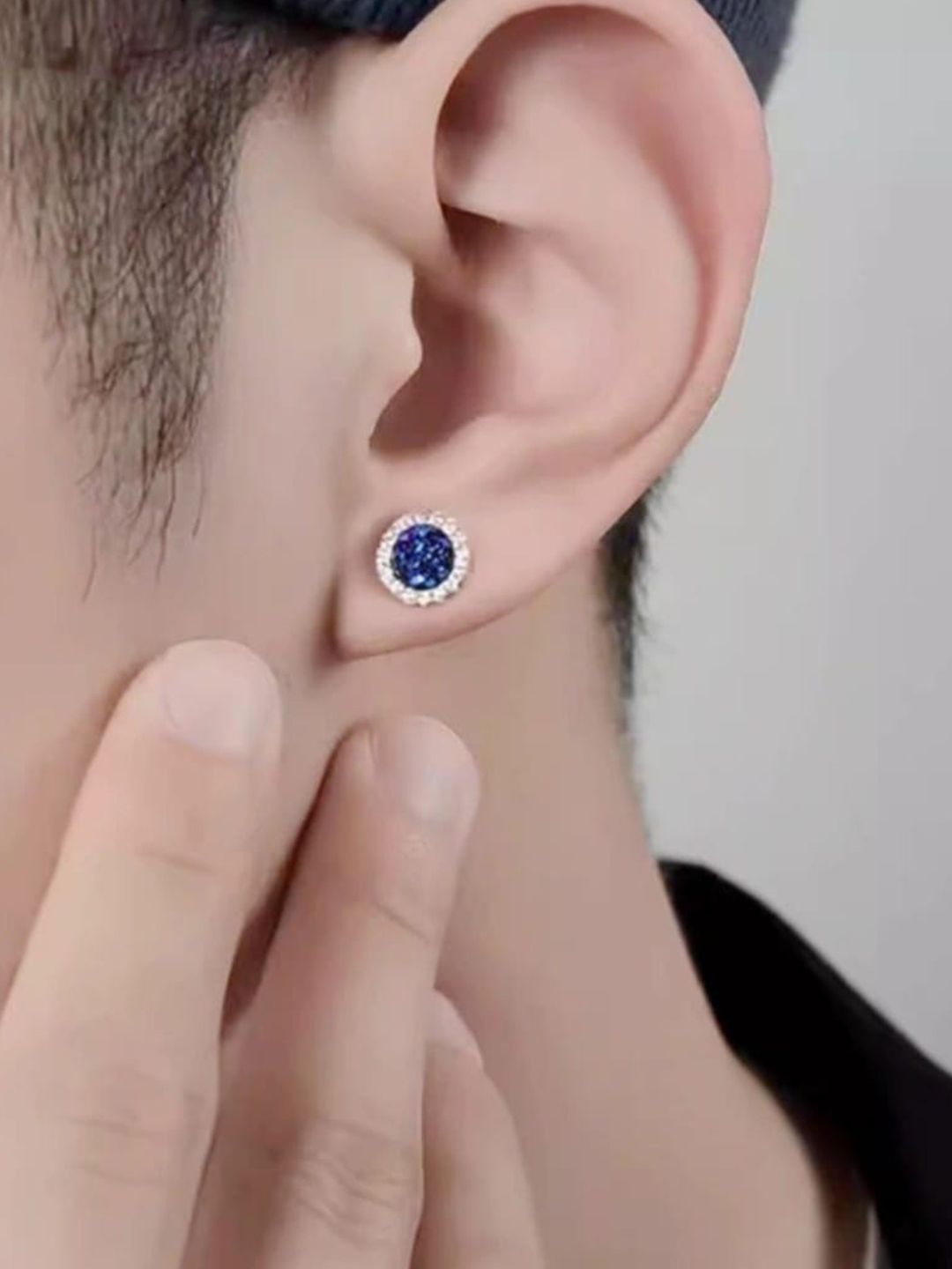 SALTY Men Stainless Steel Studs Earrings