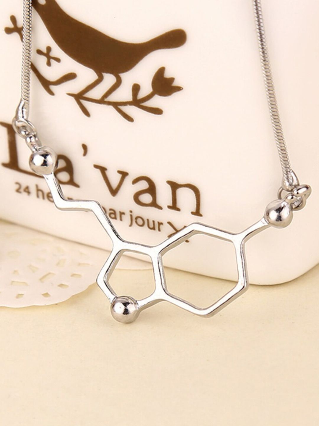 SALTY Men Silver-Plated Stainless Steel Necklace
