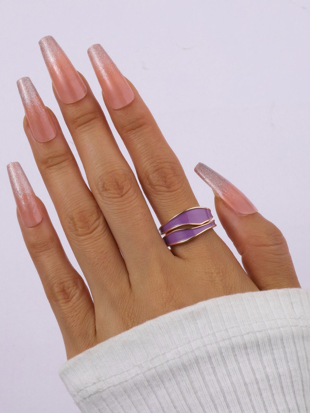 SALTY Blair Enamel Detail Finger Ring