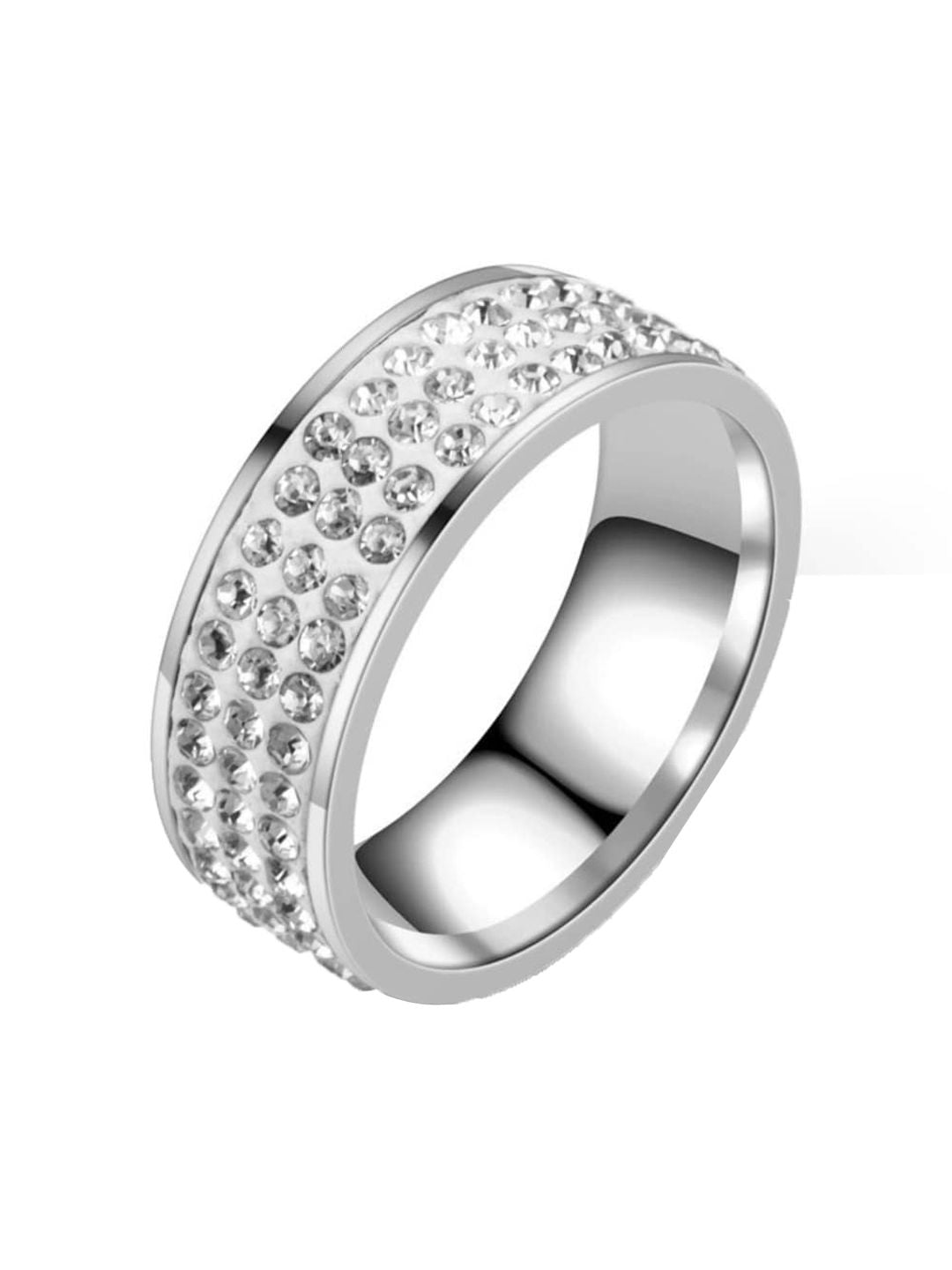 SALTY Men 925 Stainless Steel Tuxedo Band Ring