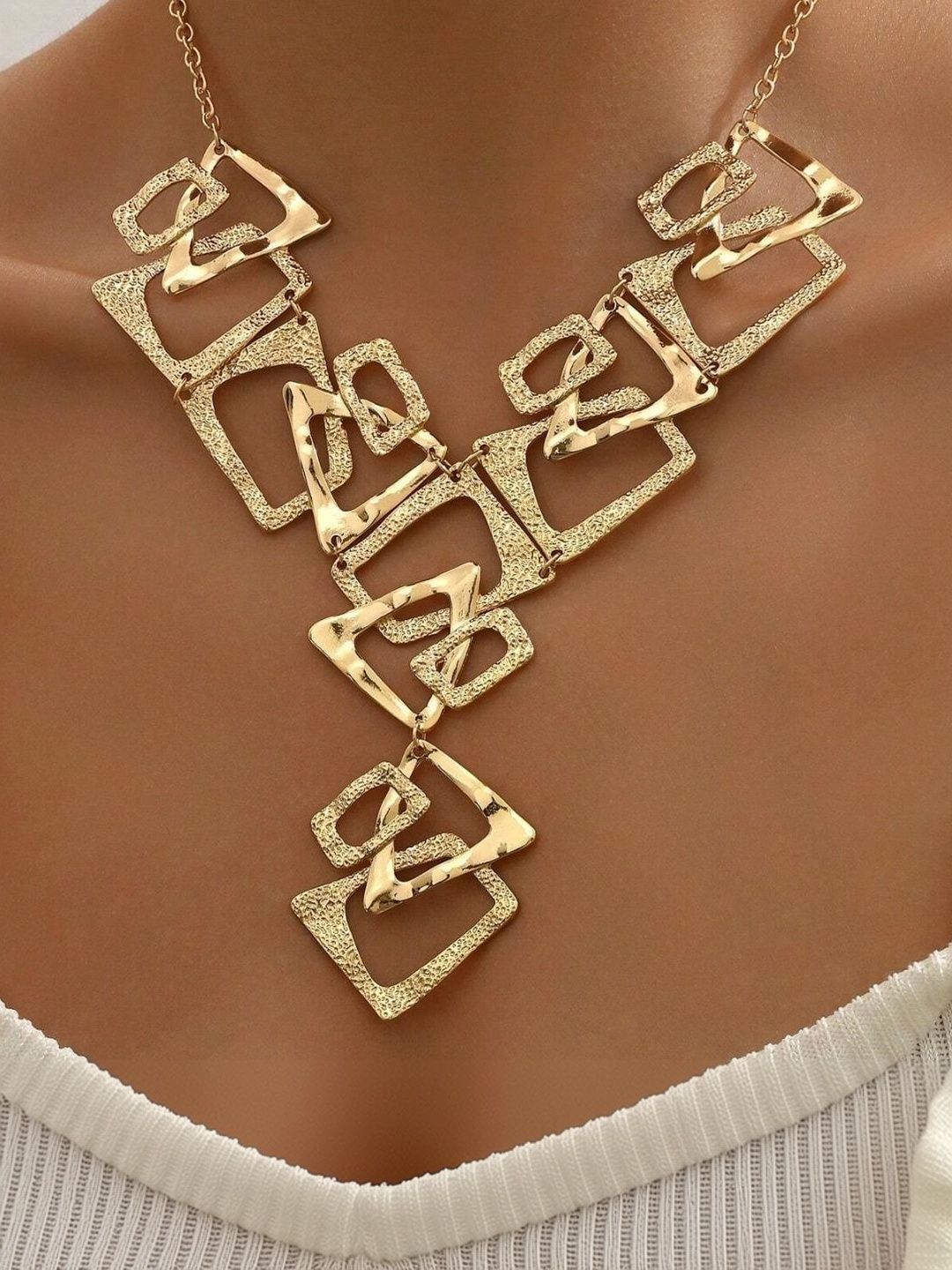 Gold-Plated Enamelled Necklace