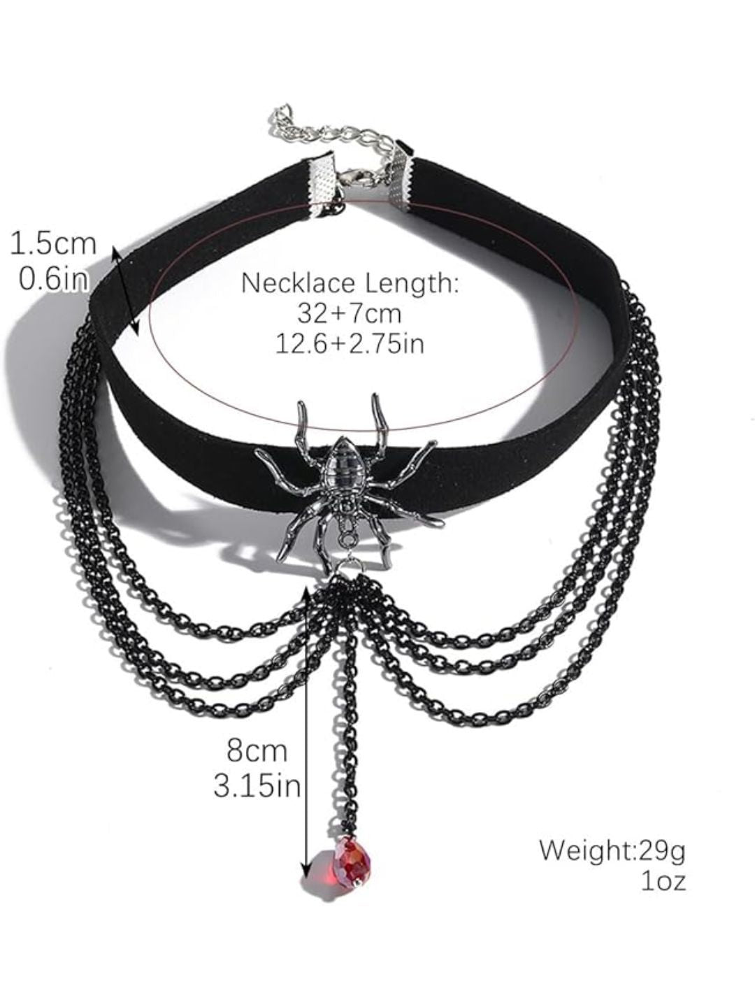 SALTY Wicked Web Choker Layered Necklace