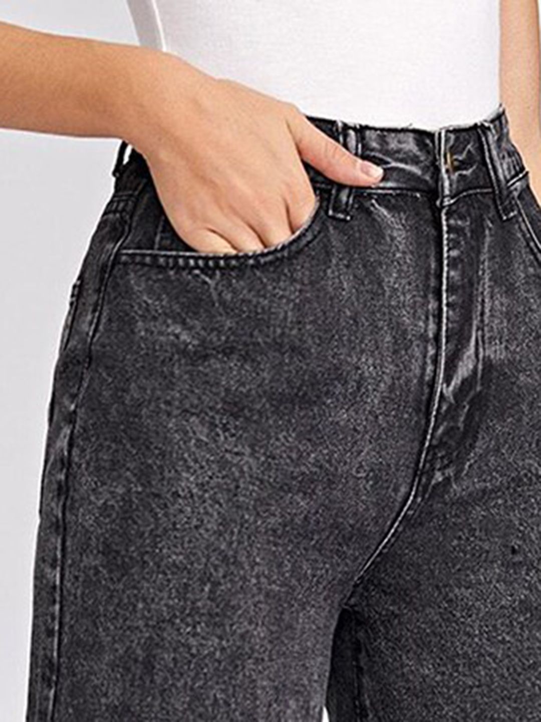 Women Jean Straight Fit High Rise Stretchable Jeans