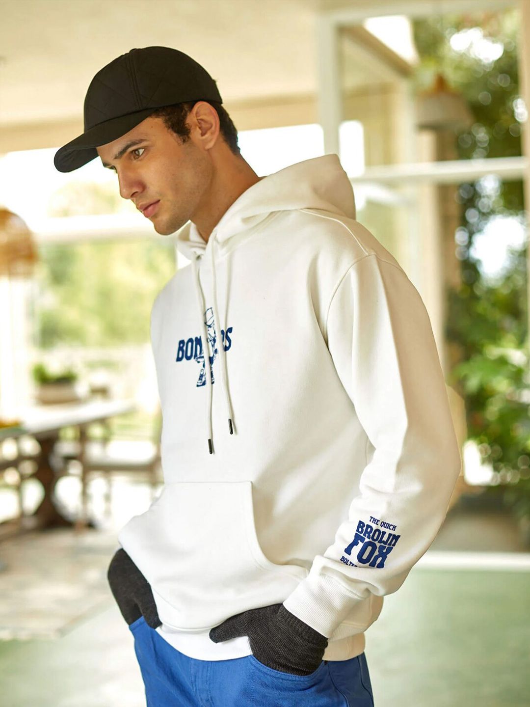 Brown Fox Printed Cotton Sweatshirt