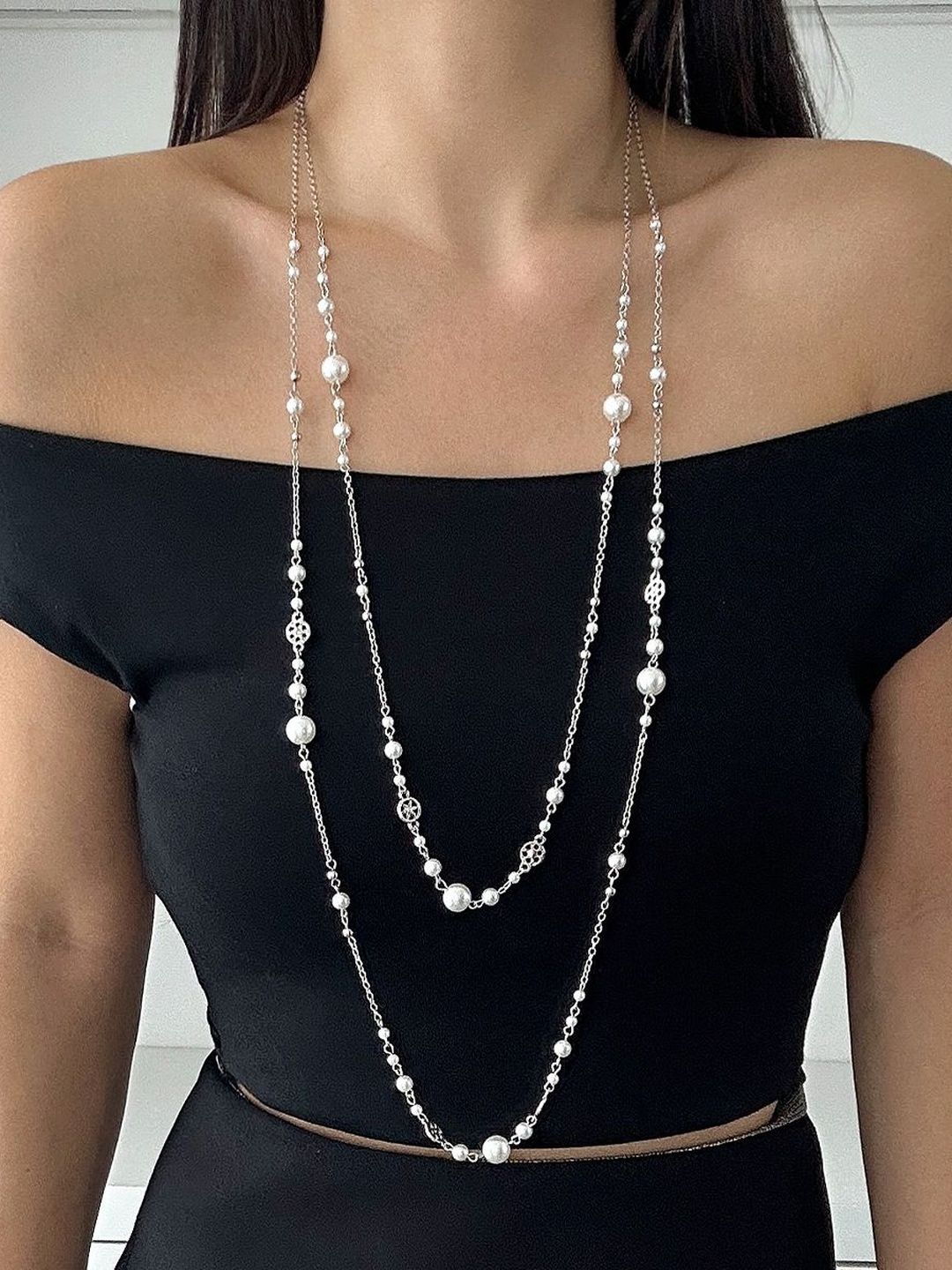 Gold-Plated Enamelled Necklace