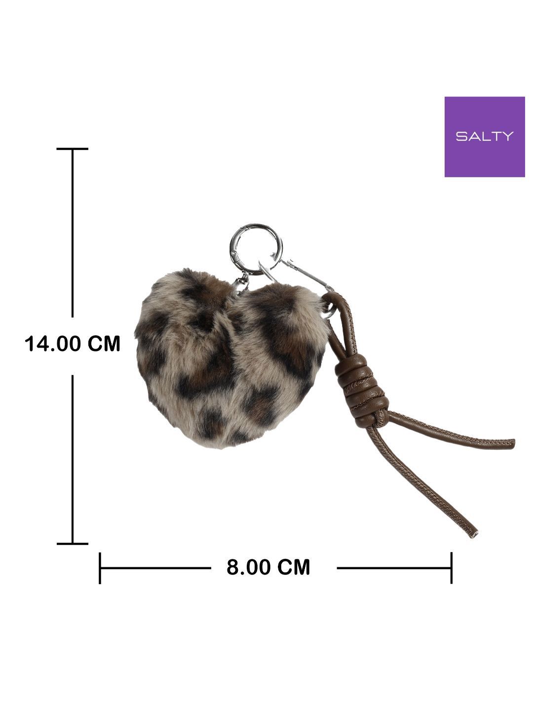 SALTY Fur Heart Bag Charm
