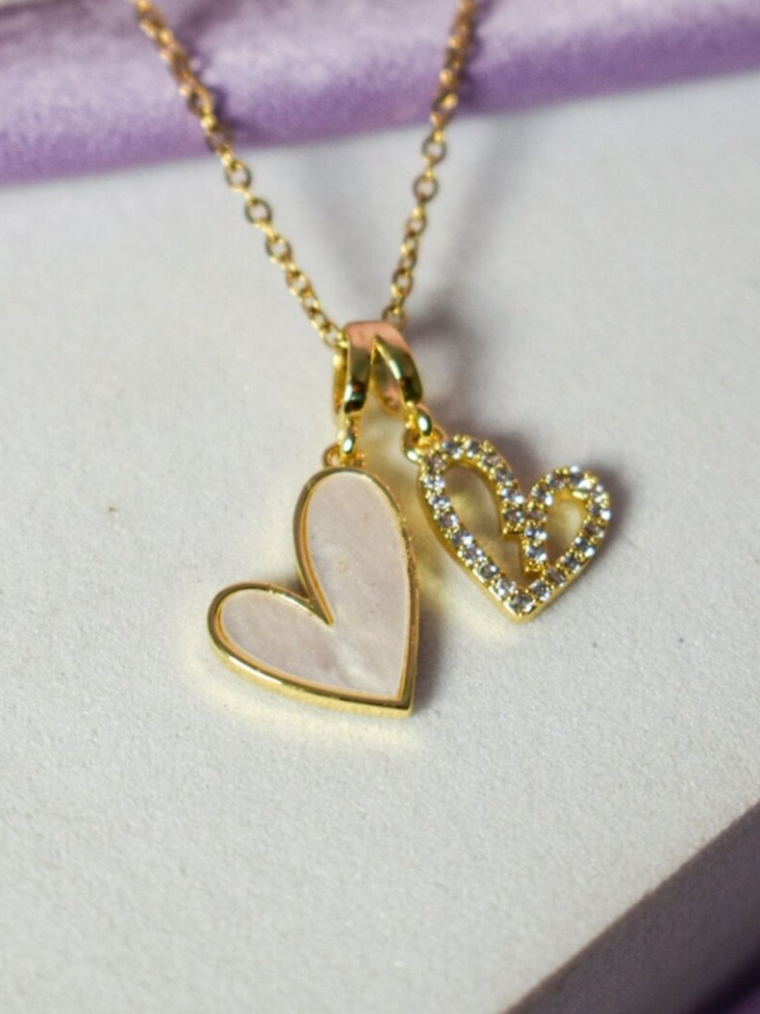 SALTY Gold-Plated Stainless Steel Pendant With Chain