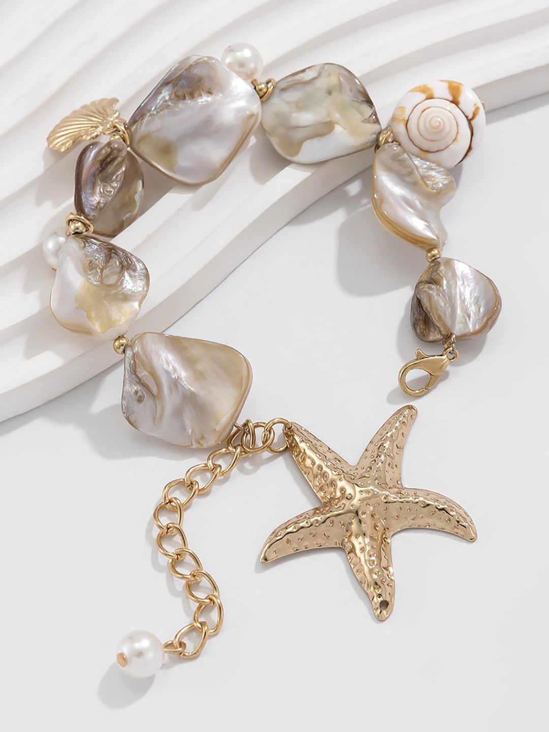 Women Gold-Plated Charm Bracelet