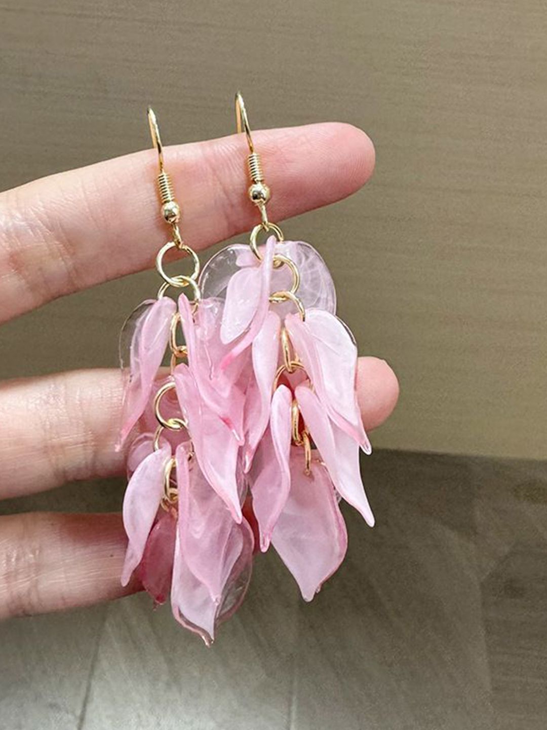 Leaf Shaped Drop Earrings