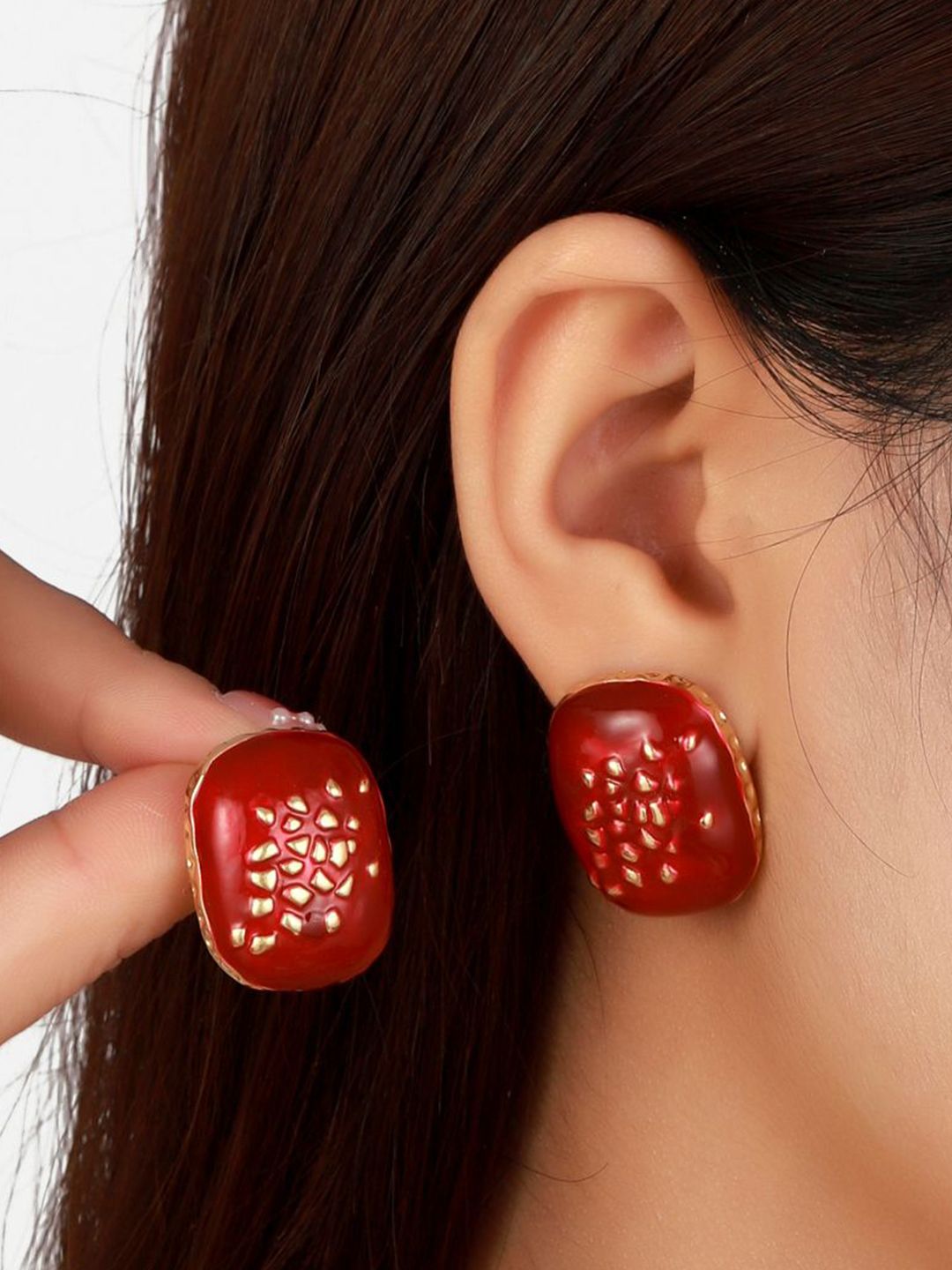 SALTY Valentines Day Scarlet Grace Contemporary Studs Earrings