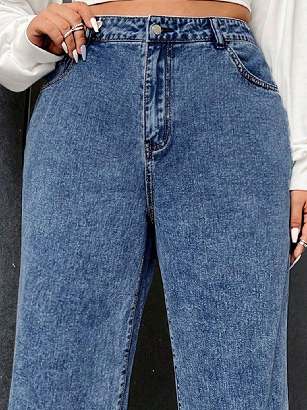 Wide Leg High-Rise Jeans