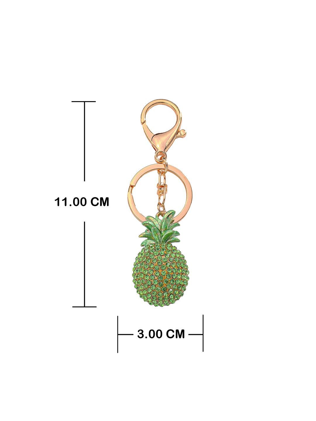 SALTY Pineapple Crystal Bag Charm