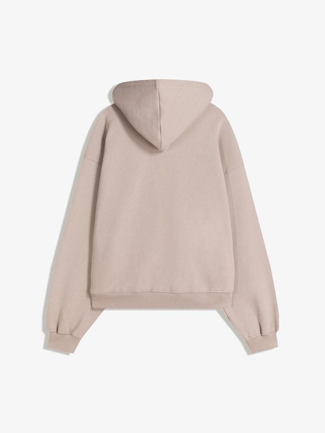 Zip-up print hoodie