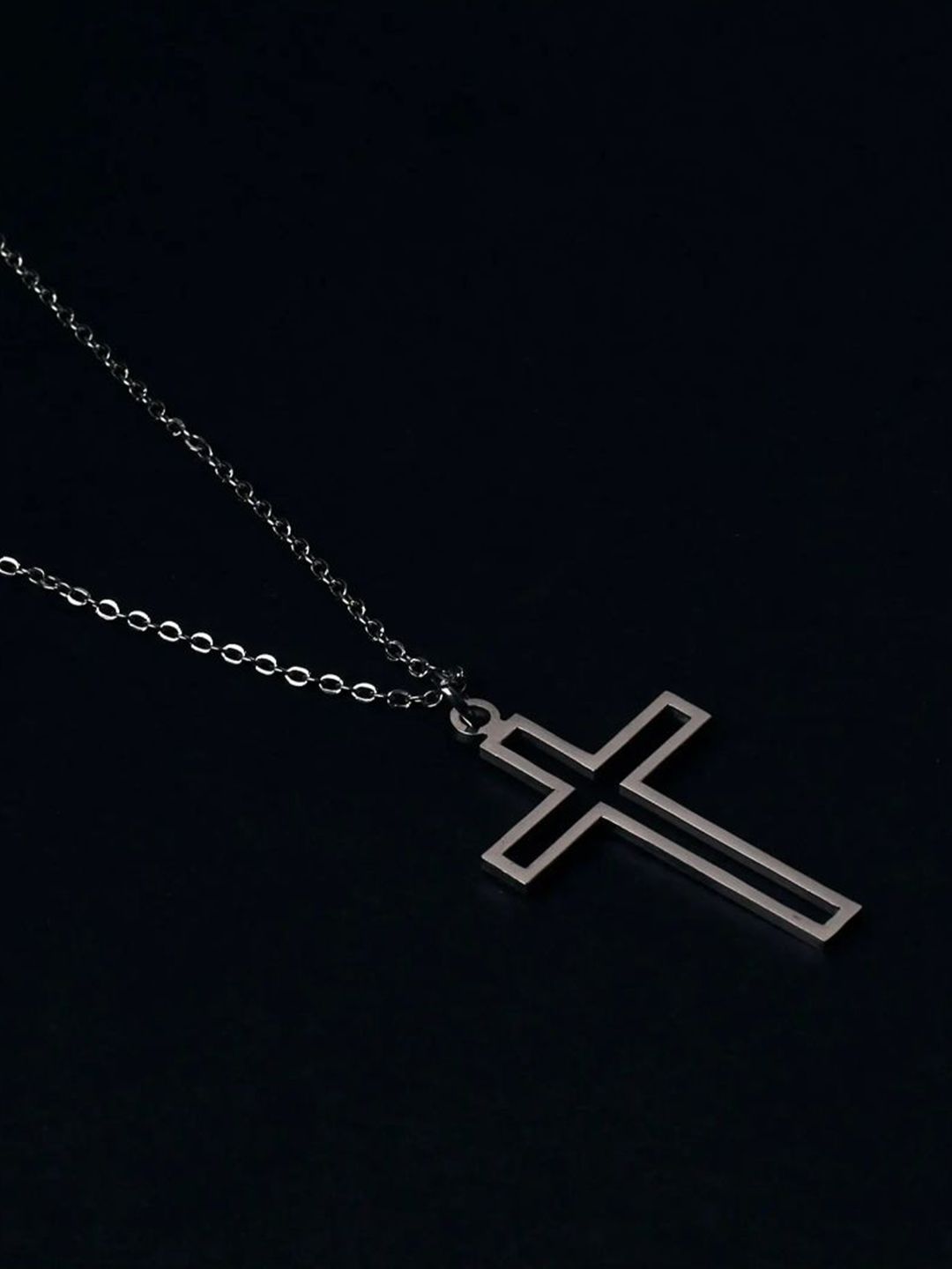 SALTY Pack of 2 Men Jesus Love Silver Chain