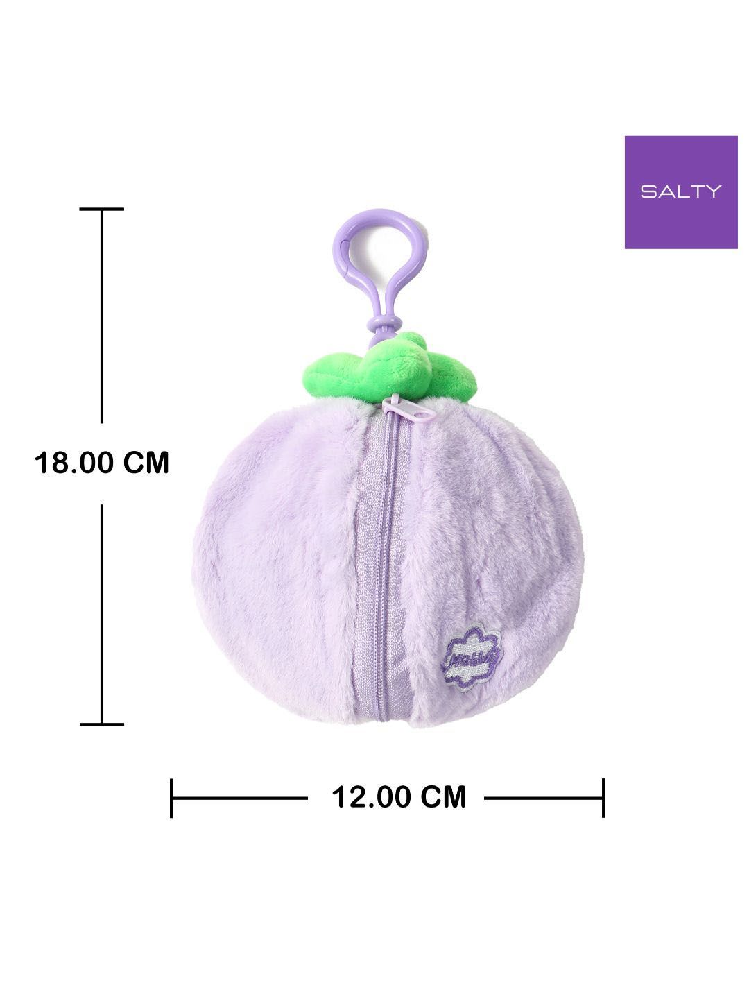 SALTY Mini Furry Zipper Pouch Bag Charm
