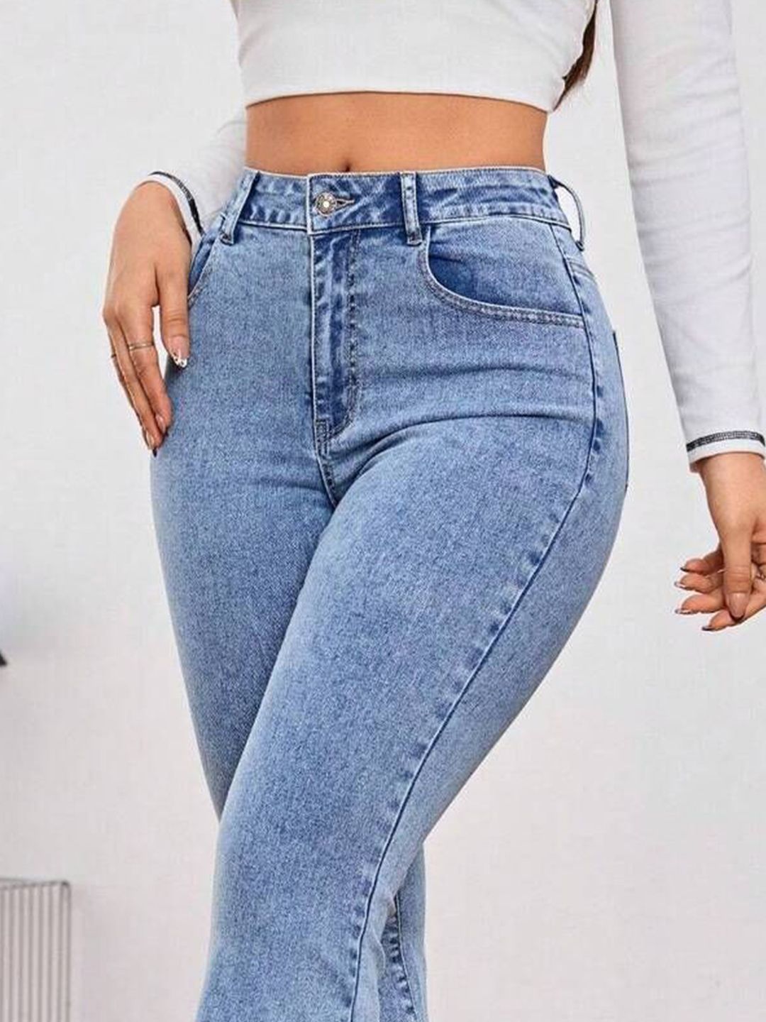 Women Bootilicious Bootcut High-Rise Stretchable Cotton Jeans