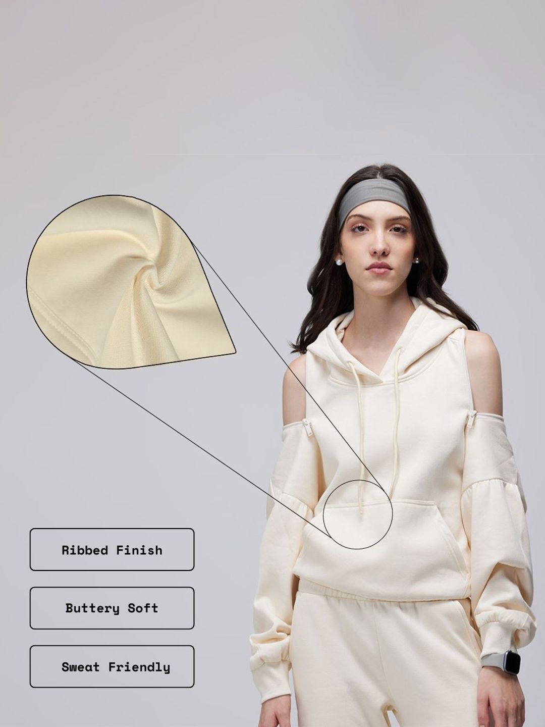 Ivory Transform Hoodie