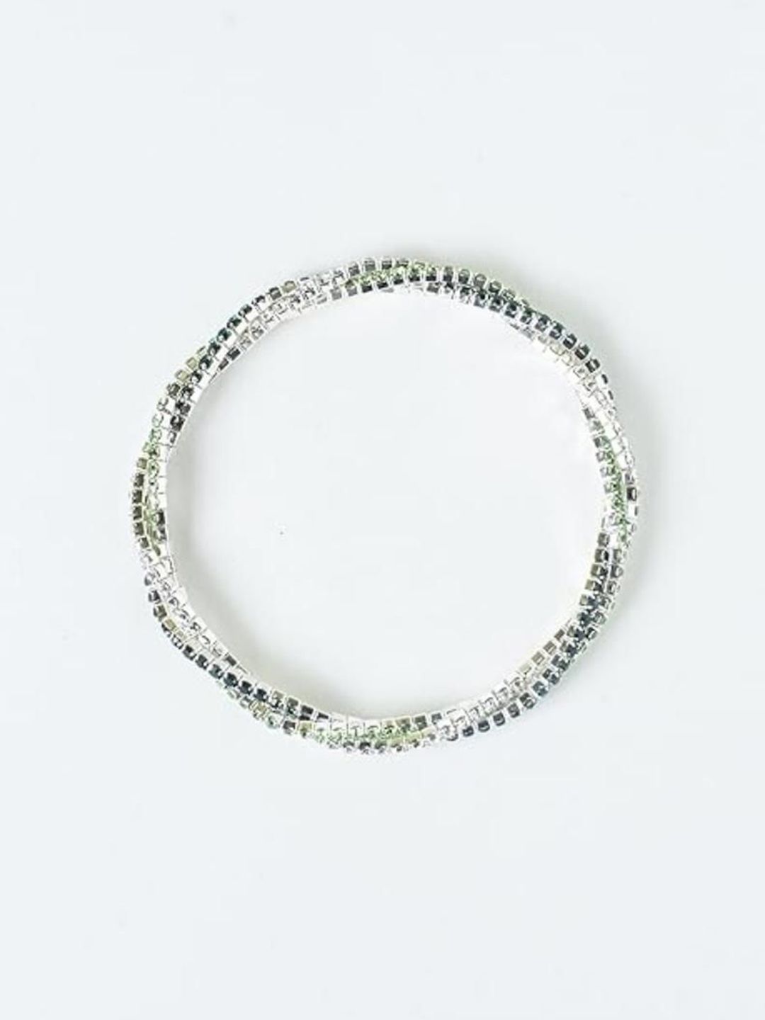 SALTY Ebony Erythra Women Artificial Stones Studded Stretchable Elasticated Bracelet