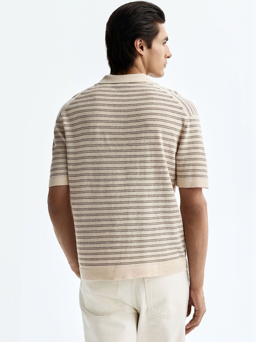 Linen-blend Polo Shirt