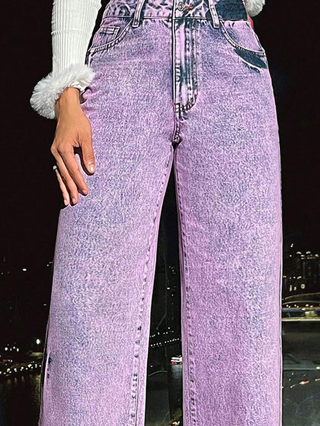 Women Straight Fit Highly Distressed Jeans