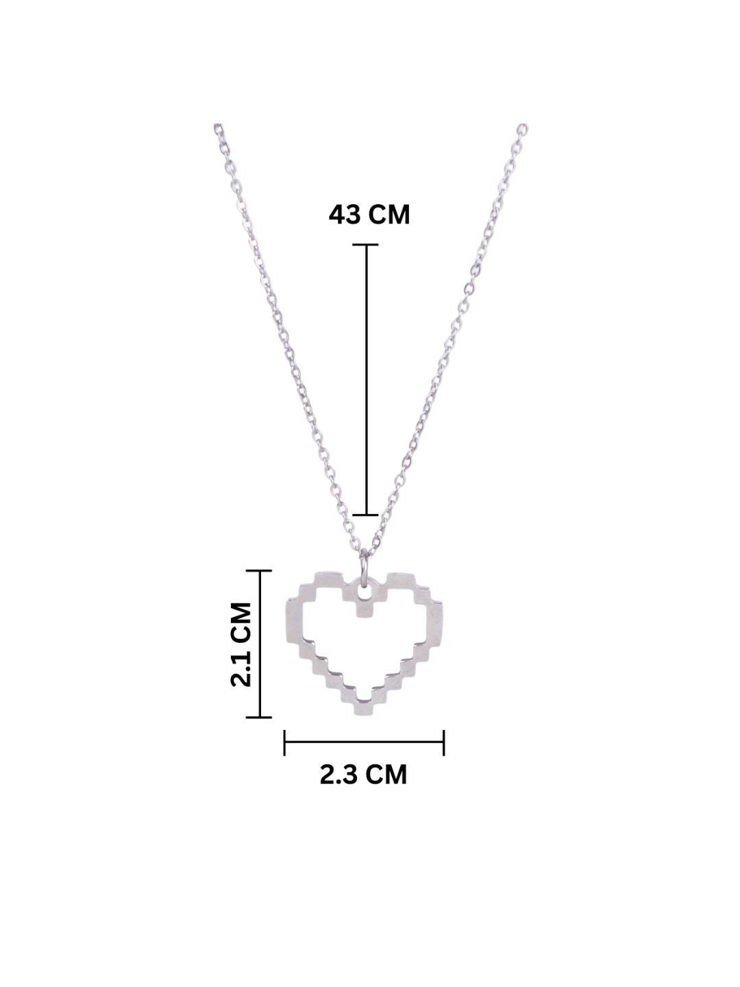 SALTY Dreamy Heart Silver Pendant With Chain