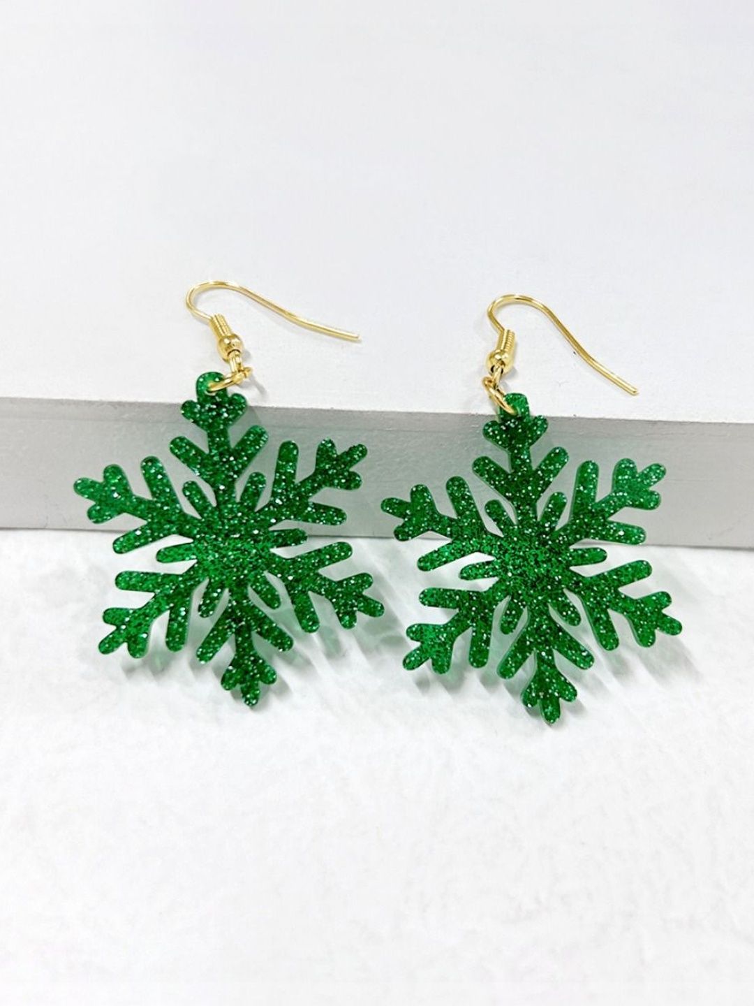 Leaf Shaped Drop Earrings