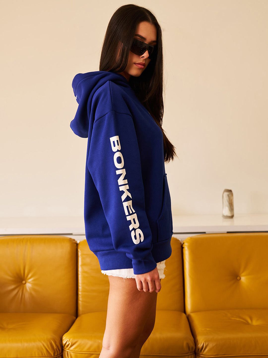 Women Printed Hooded Pullover Sweatshirt