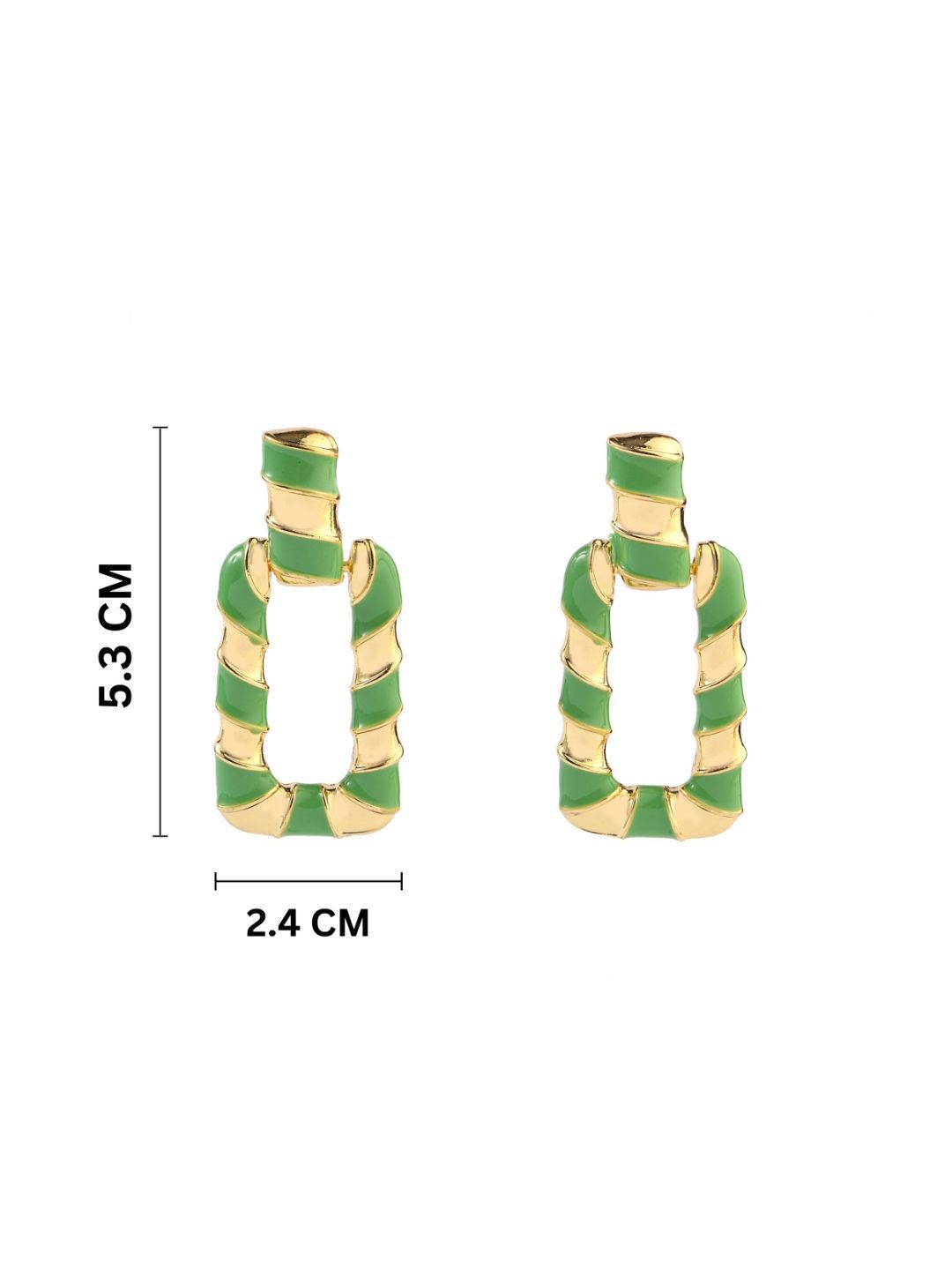 SALTY Pack of 2 Women Gleaming Earthy Luxury Gold Earring