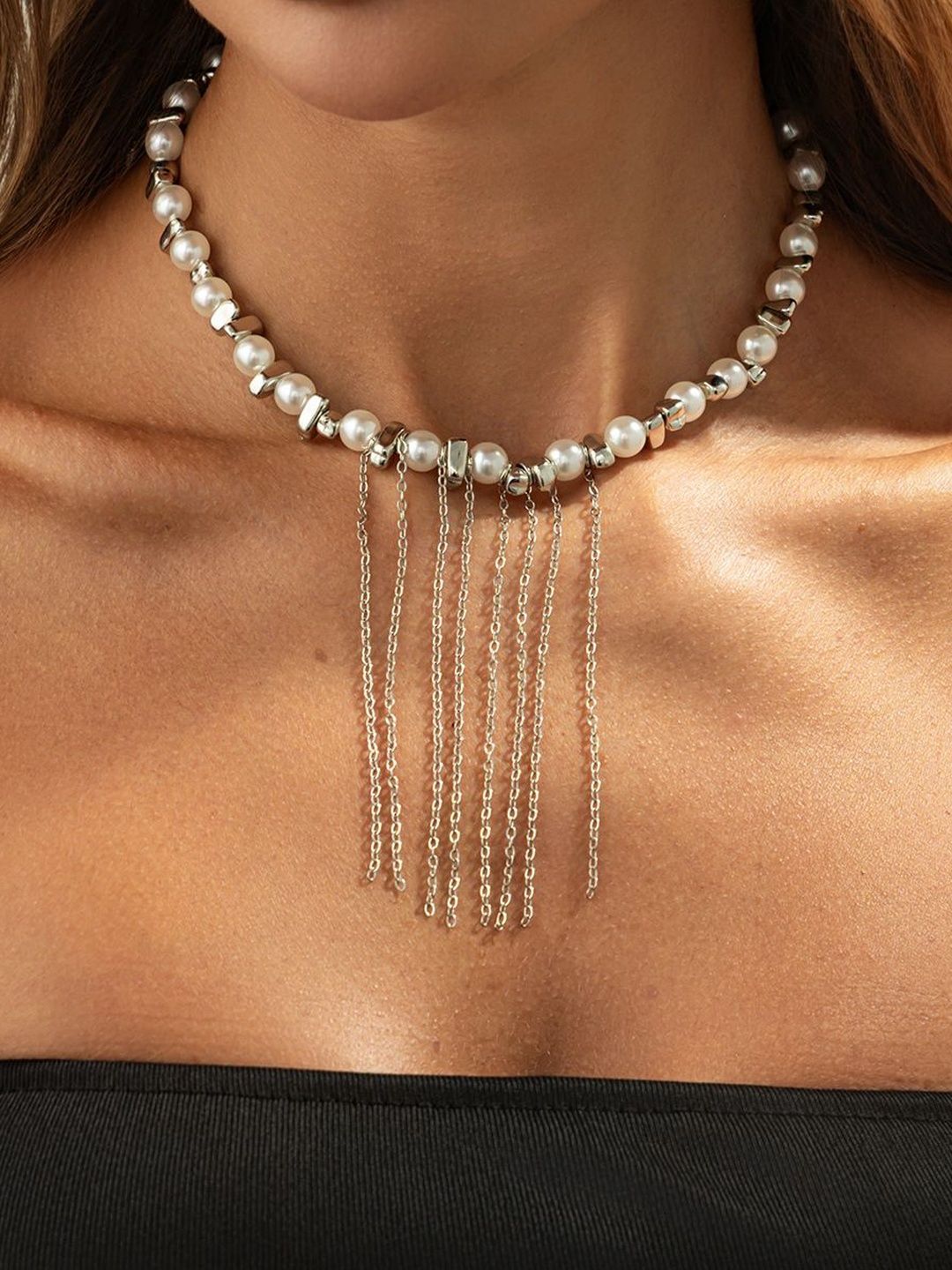 Copper Copper-Plated Enamelled Necklace