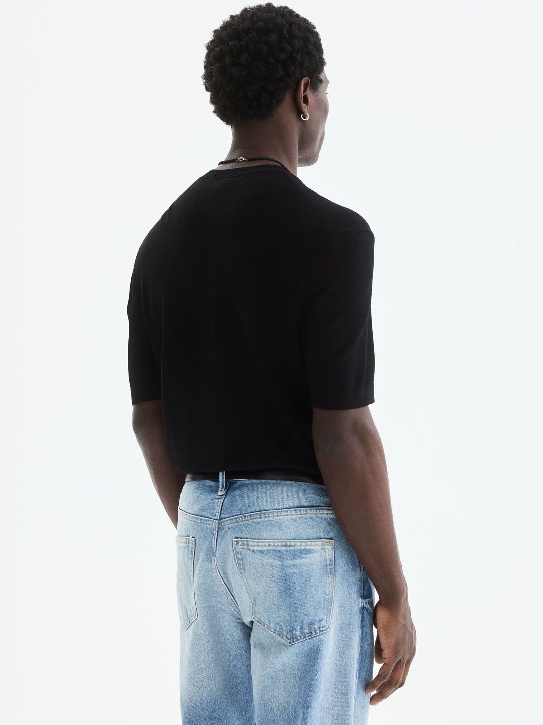Slim Fit Knitted T-Shirt