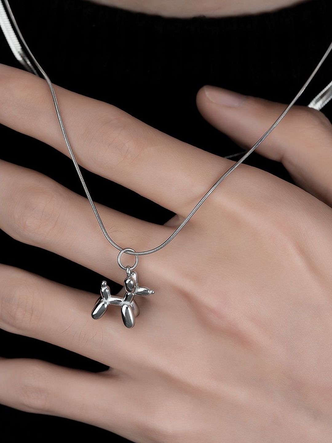 Stainless Steel Silver-Plated Chain