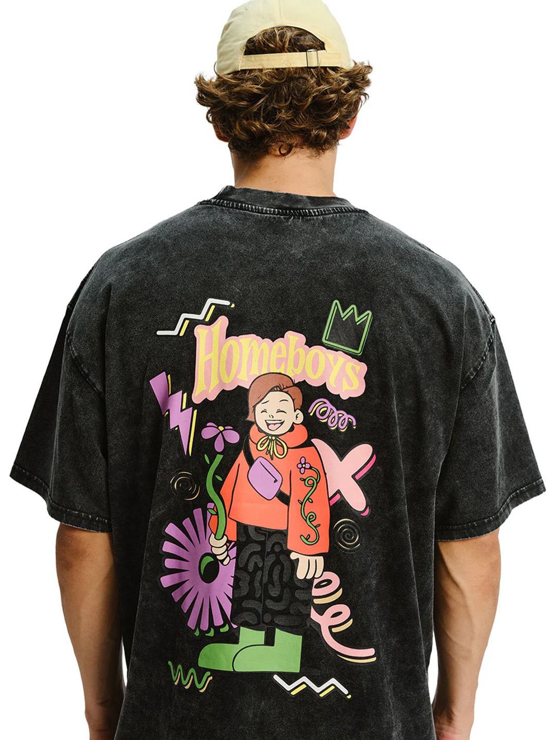Graphic Printed Pure Cotton Oversized T-shirt