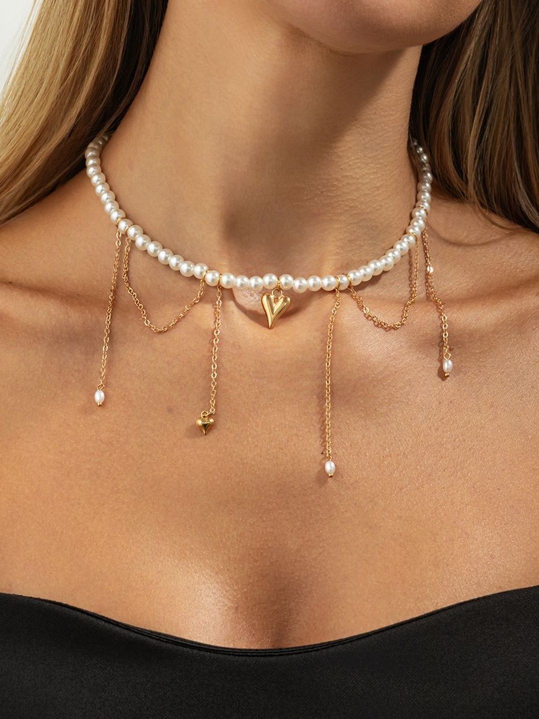 Gold-Plated Enamelled Necklace