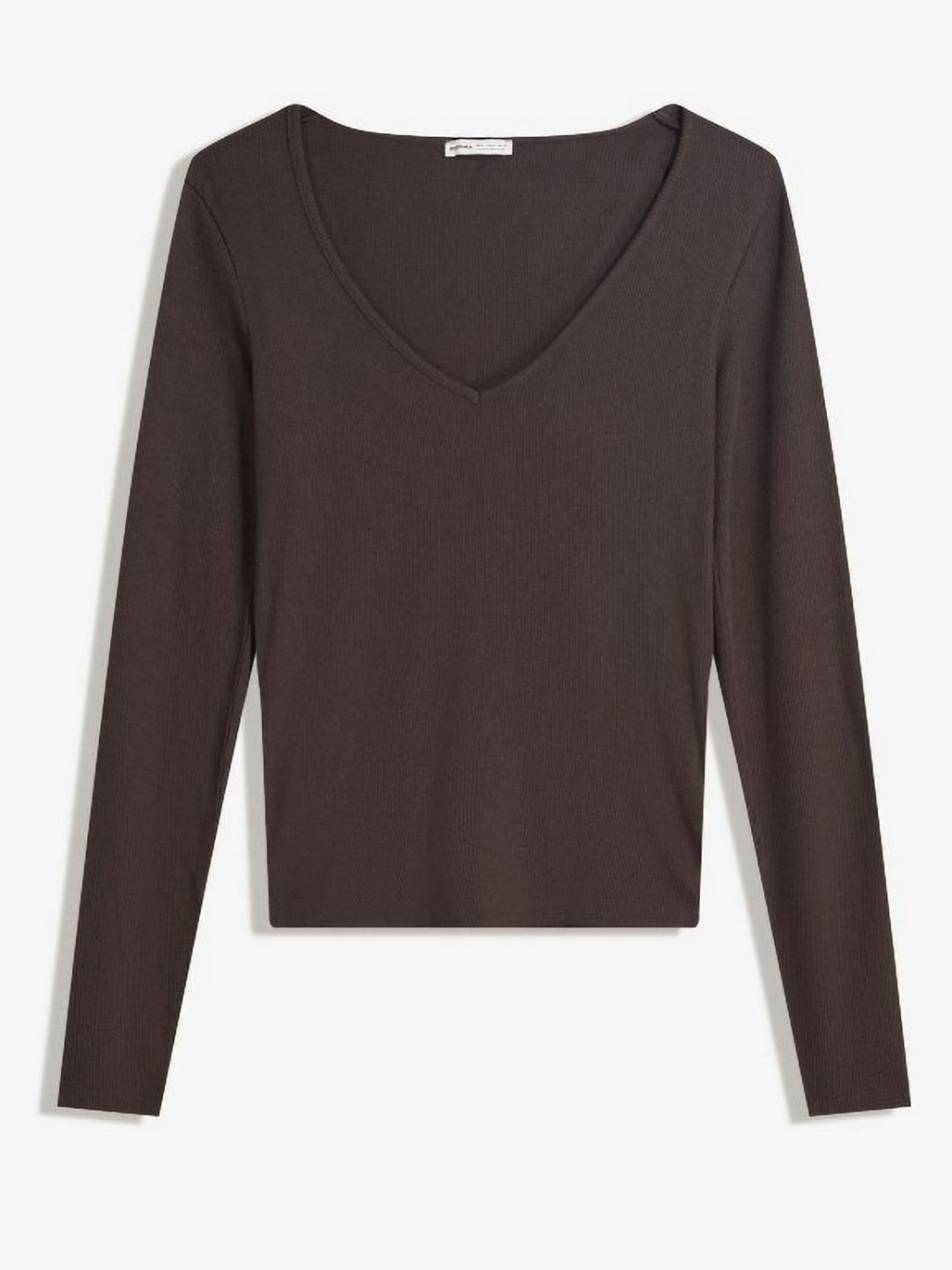 Long sleeve V-neck T-shirt