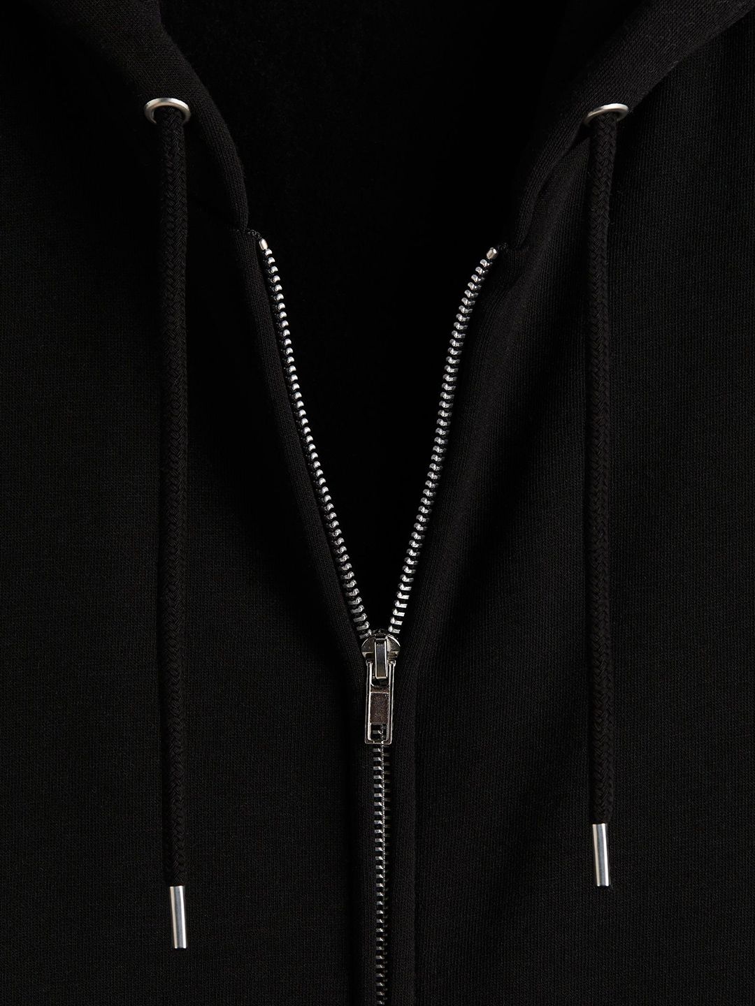 Loose Fit Zip-Through Hoodie