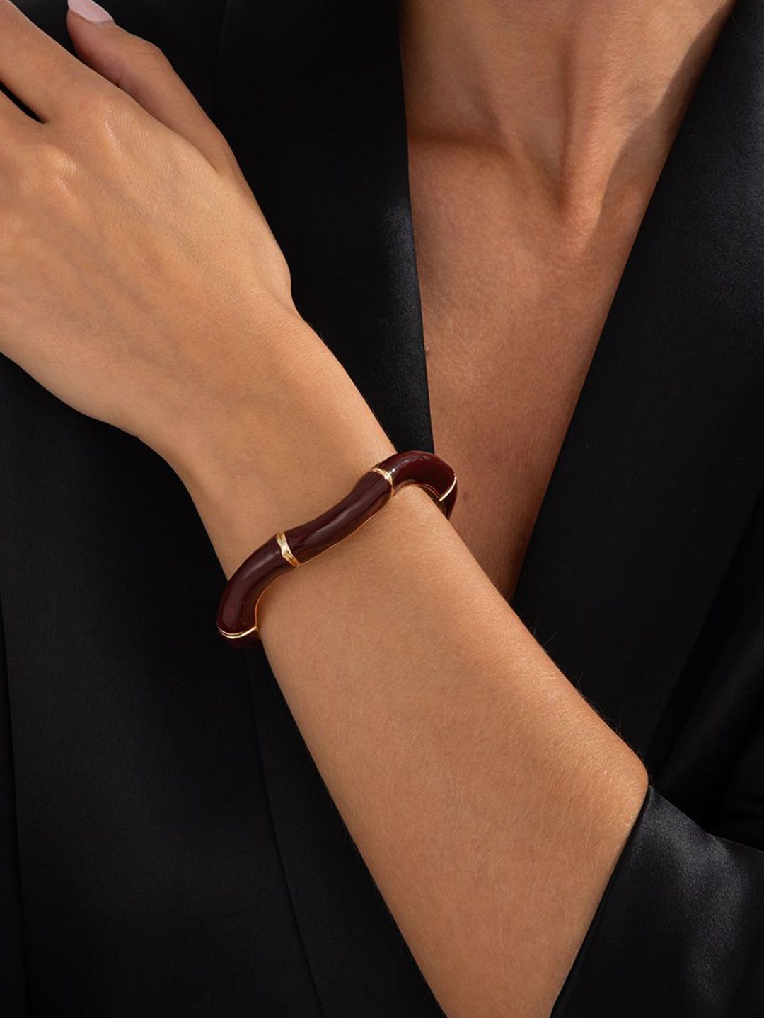 Gold-Plated Kada Bracelet
