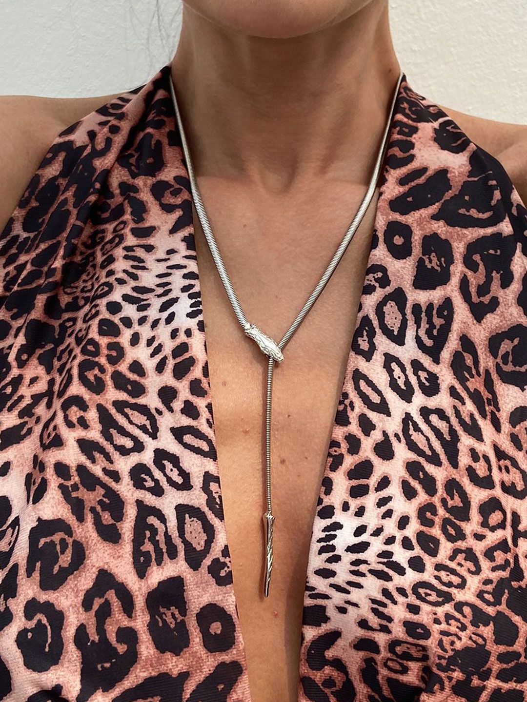 Silver-Plated Stainless Steel Statement Chain