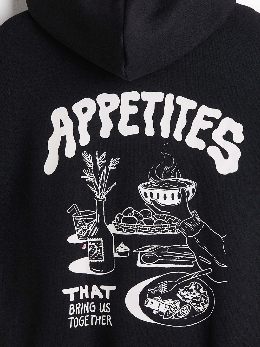 Relaxed Fit Printed Hoodie