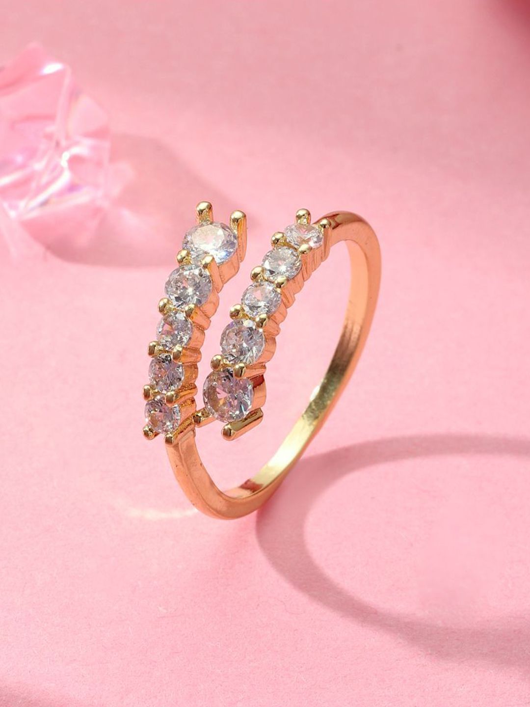 SALTY Pack of 2 Women Radiant Stone Statement Ring