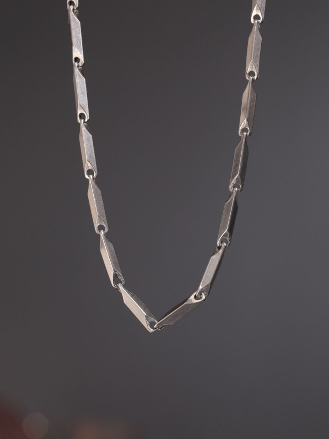 SALTY Men Stainless Steel Figaro Style Chain