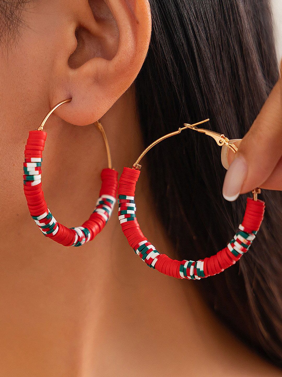 Circular Half Hoop Earrings