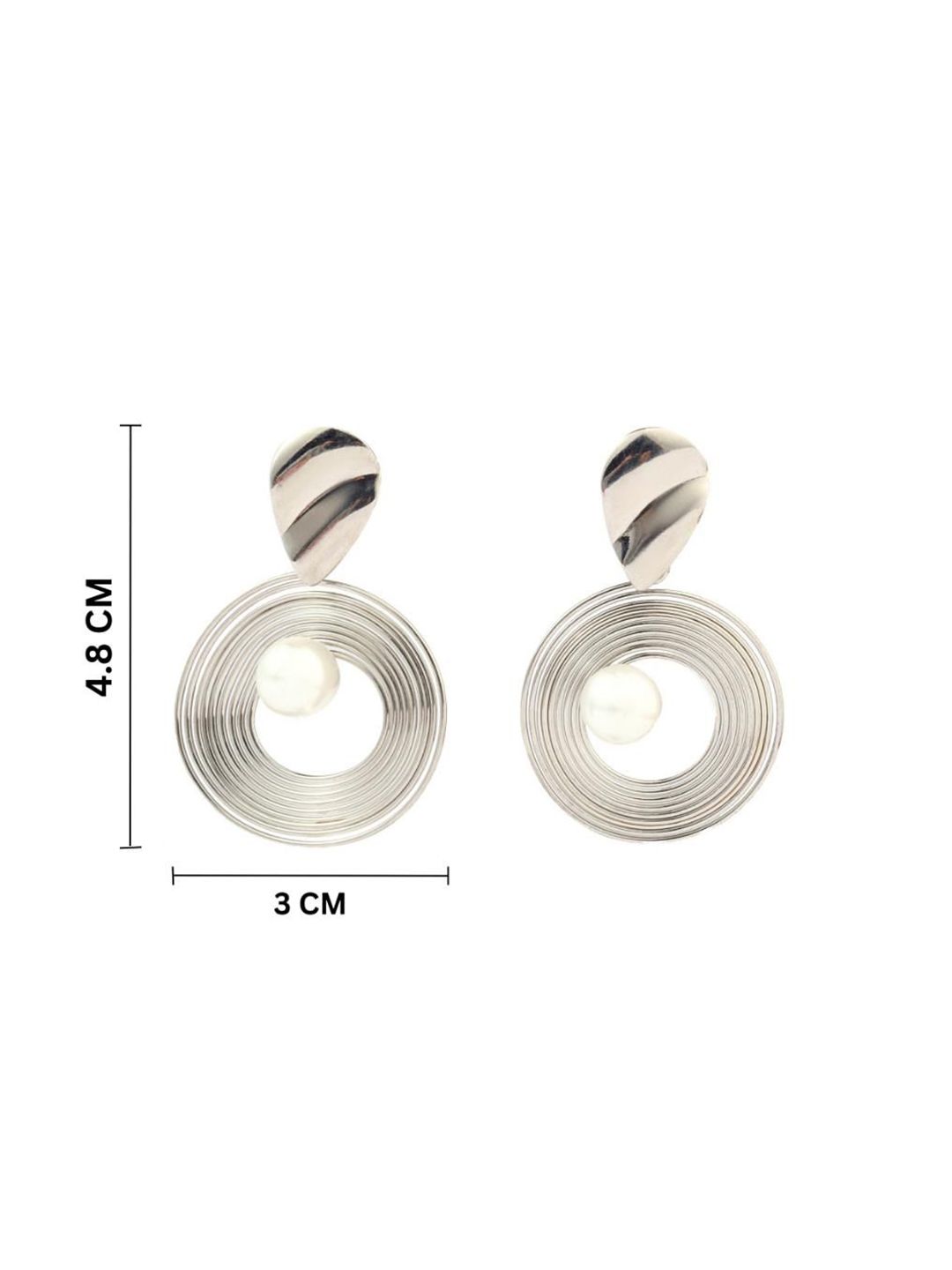 SALTY Aster Luxury Silver-Plated Hoop Earrings