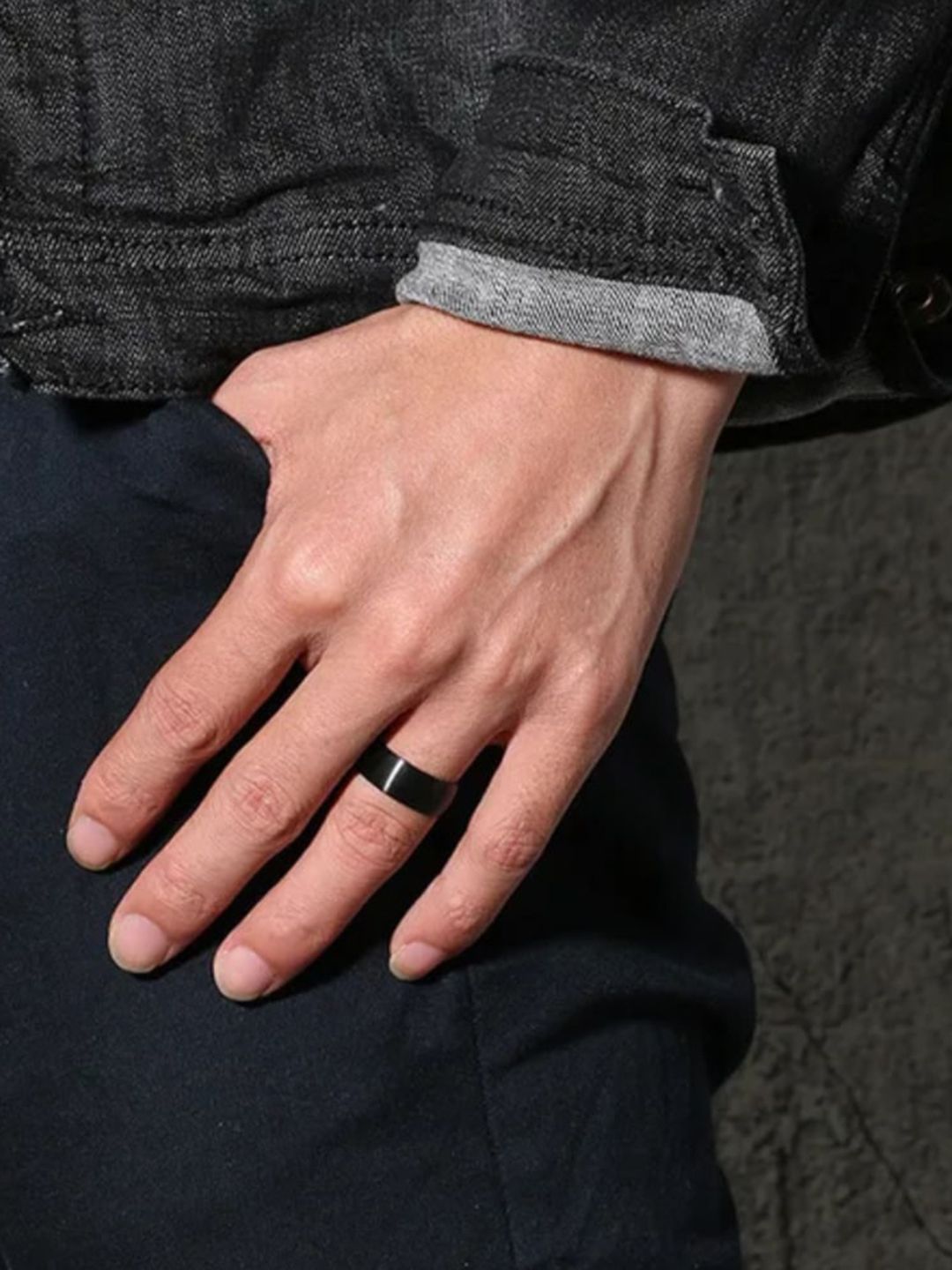 SALTY Stainless Steel Domus Band Finger Rings