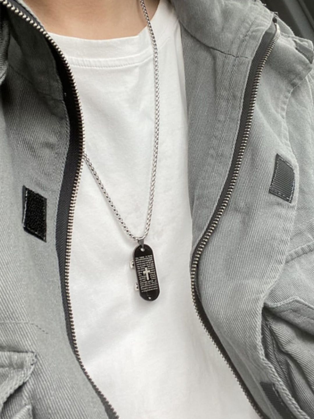 SALTY Men Stainless Steel Contemporary Pendants with Chains