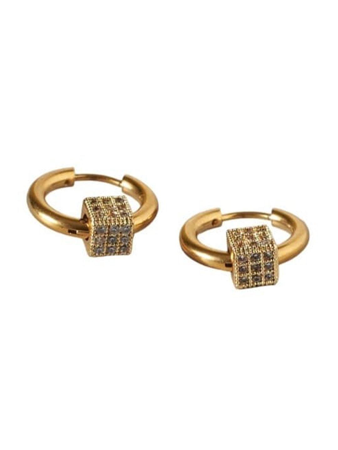 SALTY Men Stainless Steel Hoop Earrings