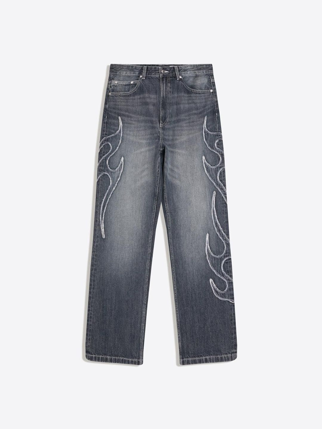 Baggy patch jeans