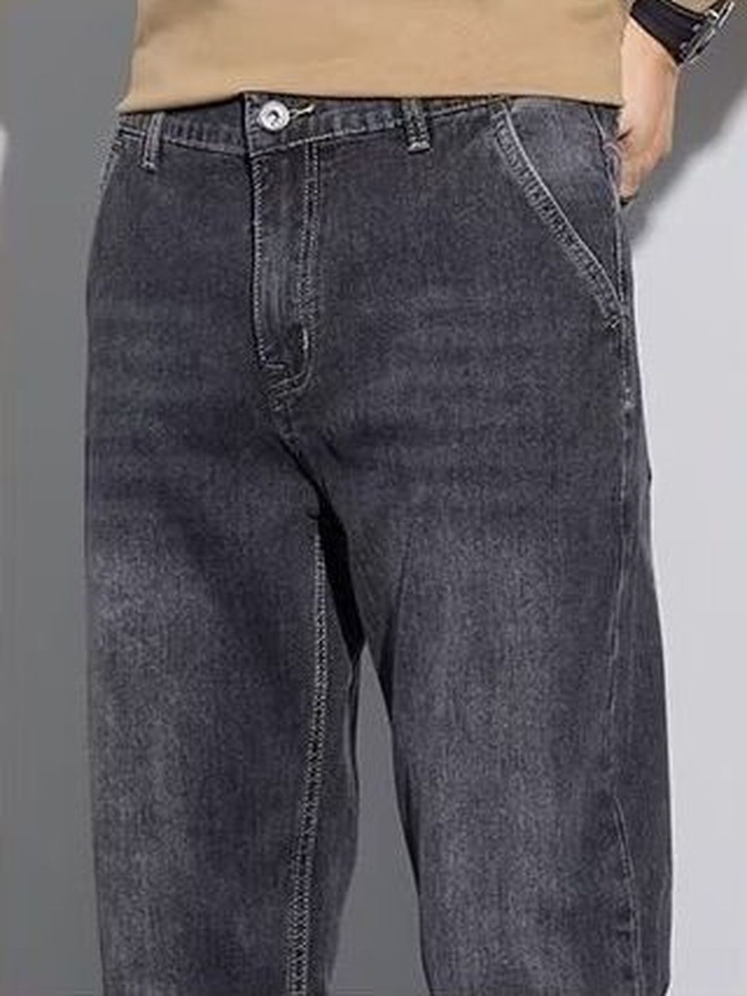 Men Regular Fit Mid-Rise Light Fade Jeans