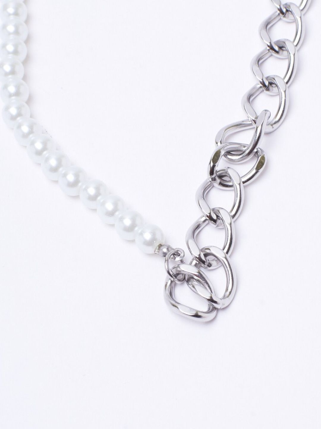 SALTY Men Stainless Steel Artificial Beads Necklace